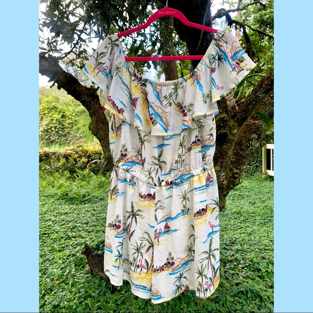 🌺[5/$40] Forever 21 Off The Shoulder Romper! 🏝